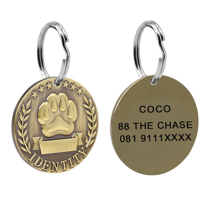 Custom Engraved Dog ID Tag