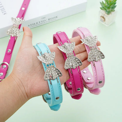 Diamond Bowknot Dog & Cat Collar